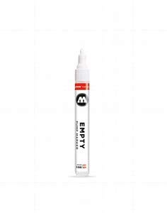 MOLOTOW ONE4ALL Empty Marker, 4mm, Compatible with Most Paints and Inks (211.000), Clear