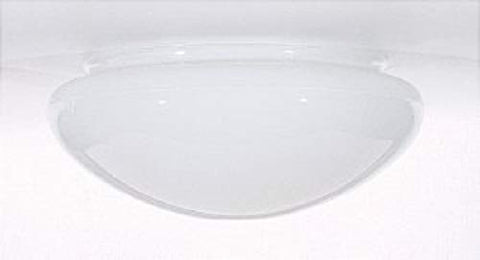 Satco 50-330 9.5-Inch Replacement Mushroom Glass Shade, 7-7/8 Inch Fitter, White (50/330)