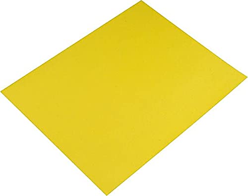 Pacon 54721 Peacock Four-Ply Railroad Board, 22 x 28, Lemon Yellow, 25/Carton