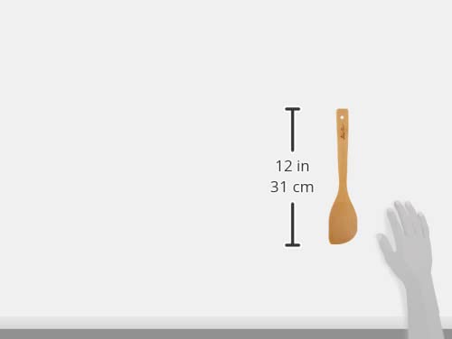 Helen’s Asian Kitchen Bamboo Kitchen Corner Spoon Cooking Utensil, 12-Inch