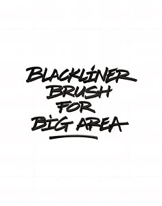 MOLOTOW Blackliner Pen, Brush Tip with Refillable Barrel, Quick Dry Black Permanent Archival Ink, 1 Each (703.212)