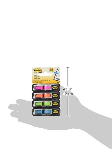 Post-it 684ARR4 Arrow 1/2-Inch Page Flags, Four Assorted Bright Colors, 24/Color, 96-Flags/Pack