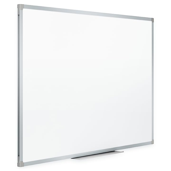 Mead Dry Erase Board 72" x 48" Non-Magnetic Whiteboard For Wall, 6' x 4', White/Silver (85358N)