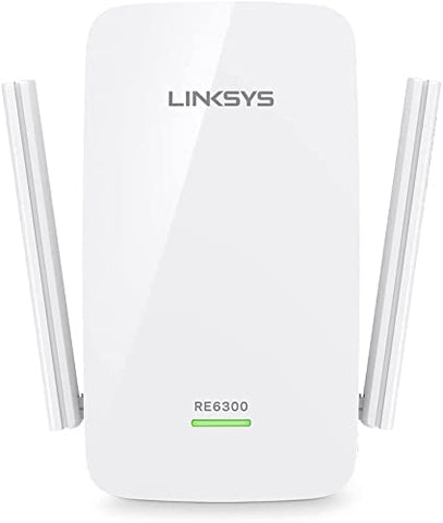 Linksys WiFi Extender, WiFi 5 Range Booster, Dual-Band Booster, 1,000 Sq. ft Coverage, Speeds up to (AC750) 750Mbps - RE6300 (Renewed)