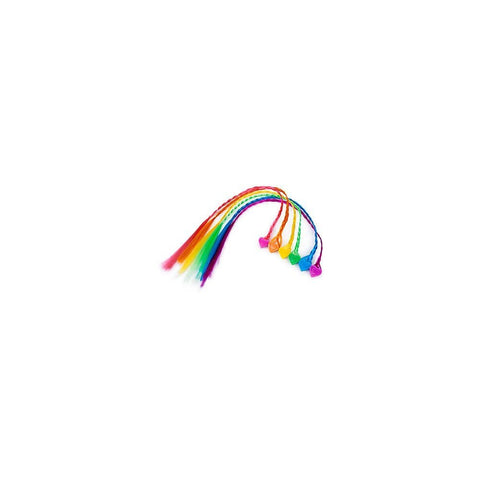 U.S. Toy Nylon Hair Braid Extensions Attachments - 12 Pieces