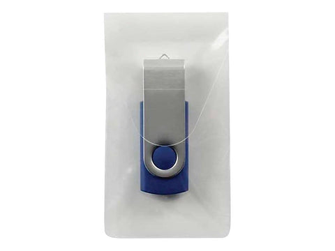 Smead Self-Adhesive Poly USB Flash Drive Pocket, 2"W x 3,5"H, Clear 6 per Pack (68150)