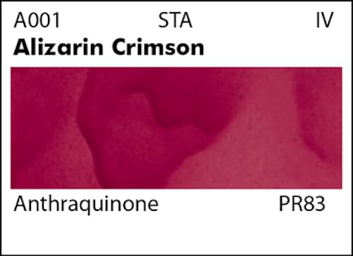 Grumbacher Academy Watercolor Paint, 7.5ml/0.25 Ounce, Alizarin Crimson (A001)