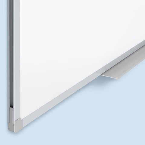 Mead Dry Erase Board 96" x 48" Non-Magnetic Whiteboard For Wall, 8' x 4', White/Silver (85359N)