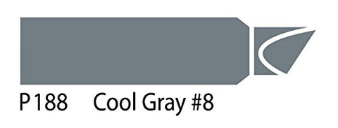 The Original Chartpak AD Marker, Tri-Nib, Cool Gray 8, 1 Each (P188)