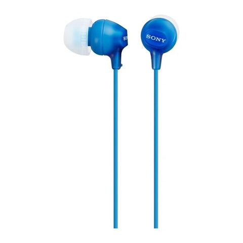 Sony MDREX15AP/L Fashion Color Series Earbud Headset with Mic Blue
