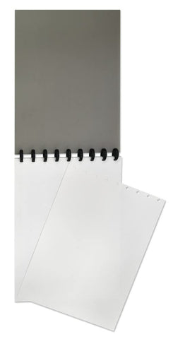 UCREATE Disc Bound Sketch Book Heavyweight, 9'' x 12'', Silver 50 Sheets