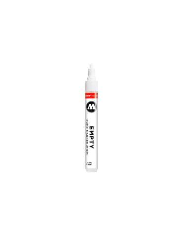 MOLOTOW ONE4ALL Empty Marker, 4mm, Compatible with Most Paints and Inks (211.000), Clear