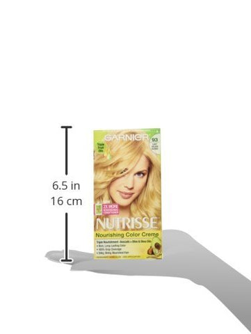 Garnier Nutrisse Nourishing Hair Color Creme, 93 Light Golden Blonde (Honey Butter) (Packaging May Vary)