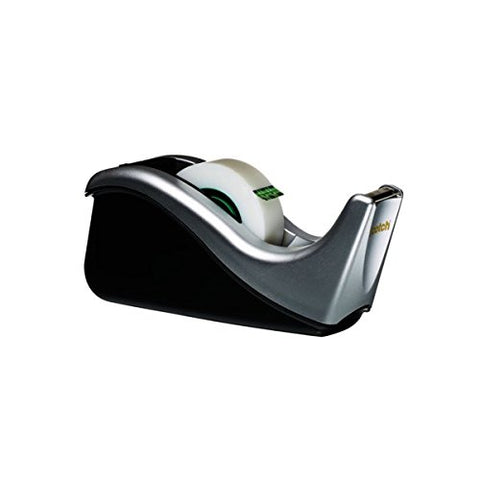 Scotch Tape Dispenser in Silver with 1 Roll of Scotch Magic Tape 19mm x 33m