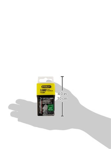 Stanley Tra206T 3/8 Inch Light Duty Staples, Pack of 1000(Pack of 1000)