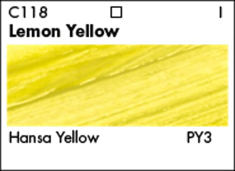 Grumbacher Academy Acrylic Paint, Gloss, 90ml/3 oz Metal Tube, Lemon Yellow