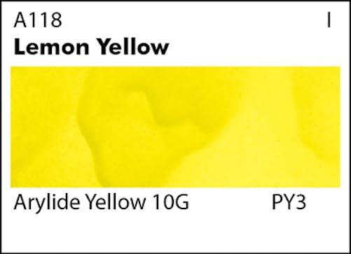Grumbacher Academy Watercolor Paint, 7.5ml/0.25 Ounce, Lemon Yellow (A118)