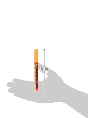 Molotow ONE4ALL Acrylic Paint Marker, 2mm, Neon Orange Fluorescent, 1 Each (127.230)