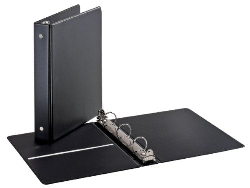 Tops Cardinal Mini Round Ring Binder, 1-Inch, 8-1/2-Inch x 5-1/2-Inch, Black (07201)