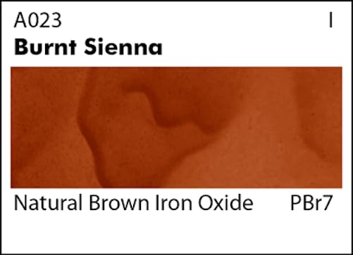 Grumbacher Academy Watercolor Paint, 7.5ml/0.25 Ounce, Burnt Sienna (A023)