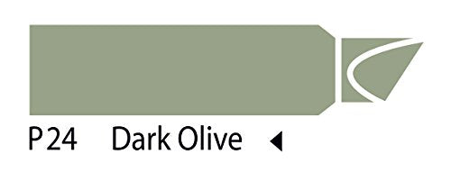 The Original Chartpak AD Marker, Tri-Nib, Dark Olive, 1 Each (P24)