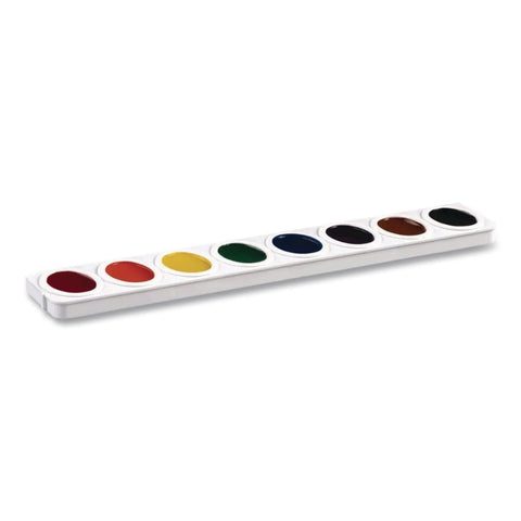 Dixon Semi-Moist Oval Pan 8-Watercolors Set