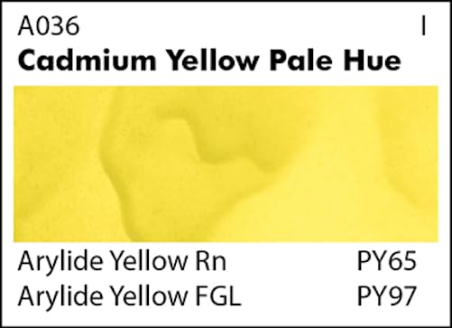 Grumbacher Academy Watercolor Paint, 7.5ml/0.25 Ounce, Cadmium Yellow Pale Hue (A036)