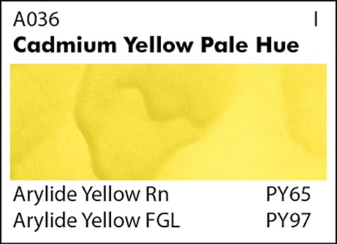 Grumbacher Academy Watercolor Paint, 7.5ml/0.25 Ounce, Cadmium Yellow Pale Hue (A036)