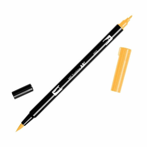 Tombow 56620 Dual Brush Pen Art Marker, 993 - Chrome Orange, 1-Pack. Blendable, Brush and Fine Tip Marker