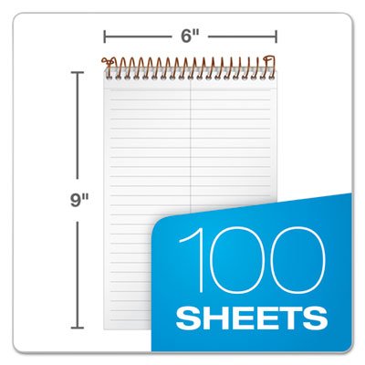 Ampad Gold Fibre Steno Book, 6" x 9", Gregg Rule, Green Cover, 100 Sheets, 1 Count (20-806R)
