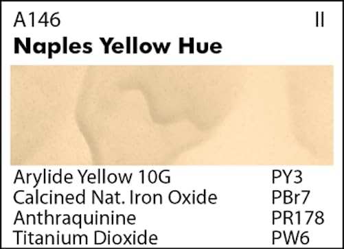 Grumbacher Academy Watercolor Paint, 7.5ml/0.25 Ounce, Naples Yellow Hue (A146)