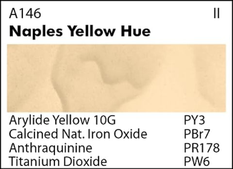 Grumbacher Academy Watercolor Paint, 7.5ml/0.25 Ounce, Naples Yellow Hue (A146)