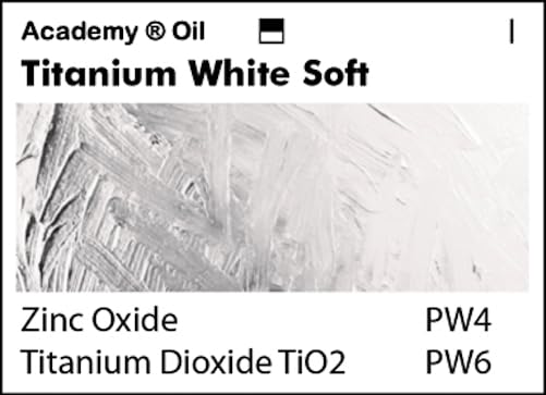 Grumbacher Academy Oil Paint, 37ml/1.25 Ounce, Titanium White Soft (T250)