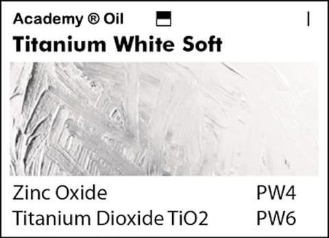 Grumbacher Academy Oil Paint, 37ml/1.25 Ounce, Titanium White Soft (T250)