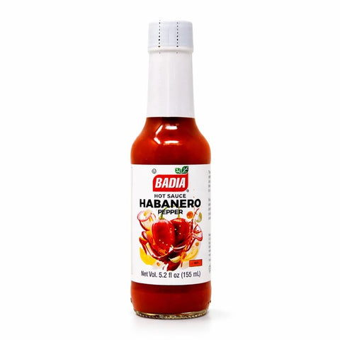 Badia Habanero Hot Sauce, 5.2 fl oz – Fiery Habanero Pepper Sauce for Everyday Heat Lovers