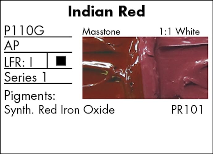 Grumbacher Pre-Tested Oil Paint, 37ml/1.25 Ounce, Indian Red (P110G)
