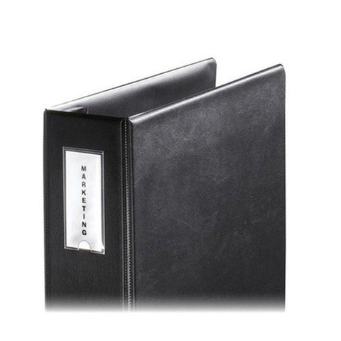 Cardinal Self-Adhesive Label Holders for Binders, 1.38 x 3 Inches, Clear, 12 per Pack (21820)