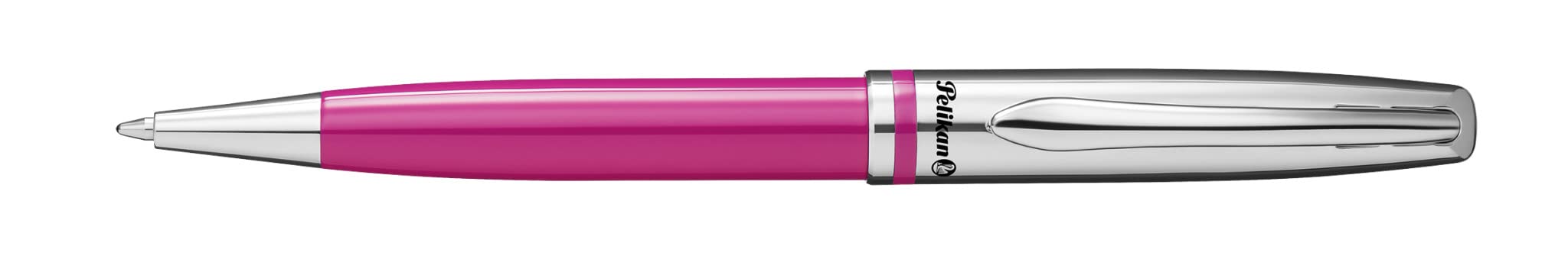 Pelikan Jazz Classic Ballpoint Pen, Medium Nib, Blue Ink Refill Included, Metal, Berry, Boxed, 1 Each (806992)