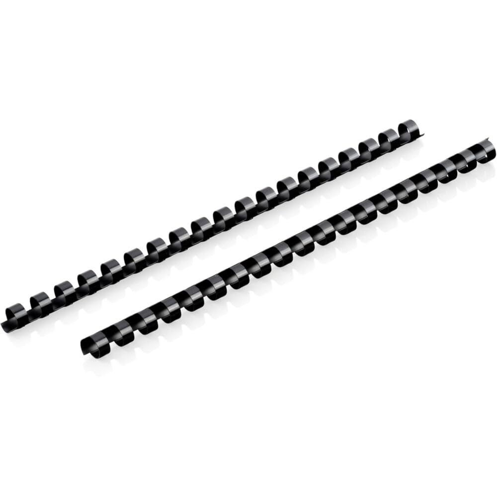 Mead CombBind Binding Spines/Spirals/Coils/Combs, 7/16", 70 Sheet Capacity, Black, 125 Pack (4000133)