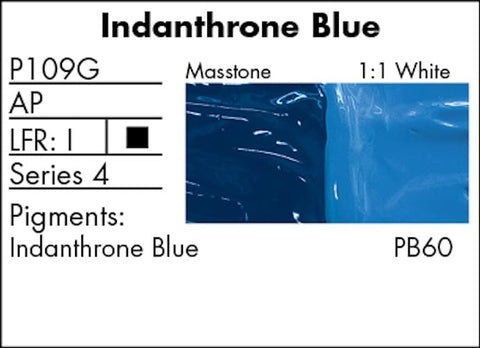 Grumbacher Pre-Tested Oil Paint, 37ml/1.25 Ounce, Indanthrone Blue (P109G)