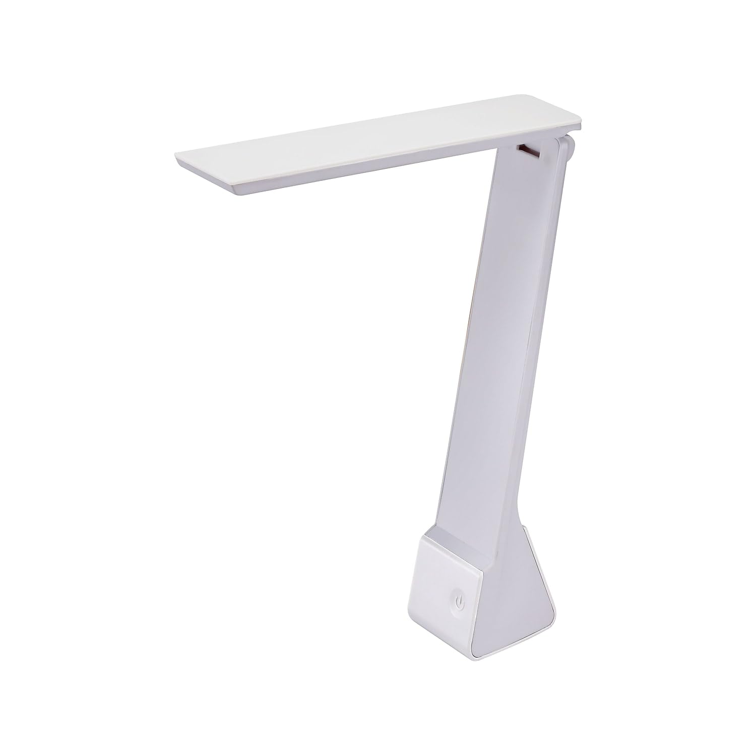 Bostitch Office KT-VLED1810-WHITE Powered Rechargeable Battery LED Desk Lamp, 3 Color Temperatures, Flip Open, White