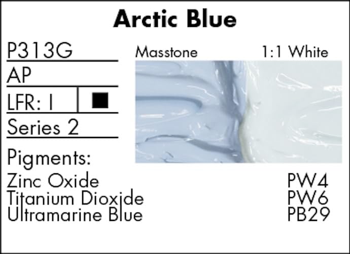 Grumbacher Pre-Tested Oil Paint, 37ml/1.25 oz., Arctic Blue (P313G)