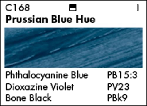 Grumbacher Academy Acrylic Paint, Gloss, 200ml/6.8 oz Plastic Tube, Prussian Blue (C168P200)