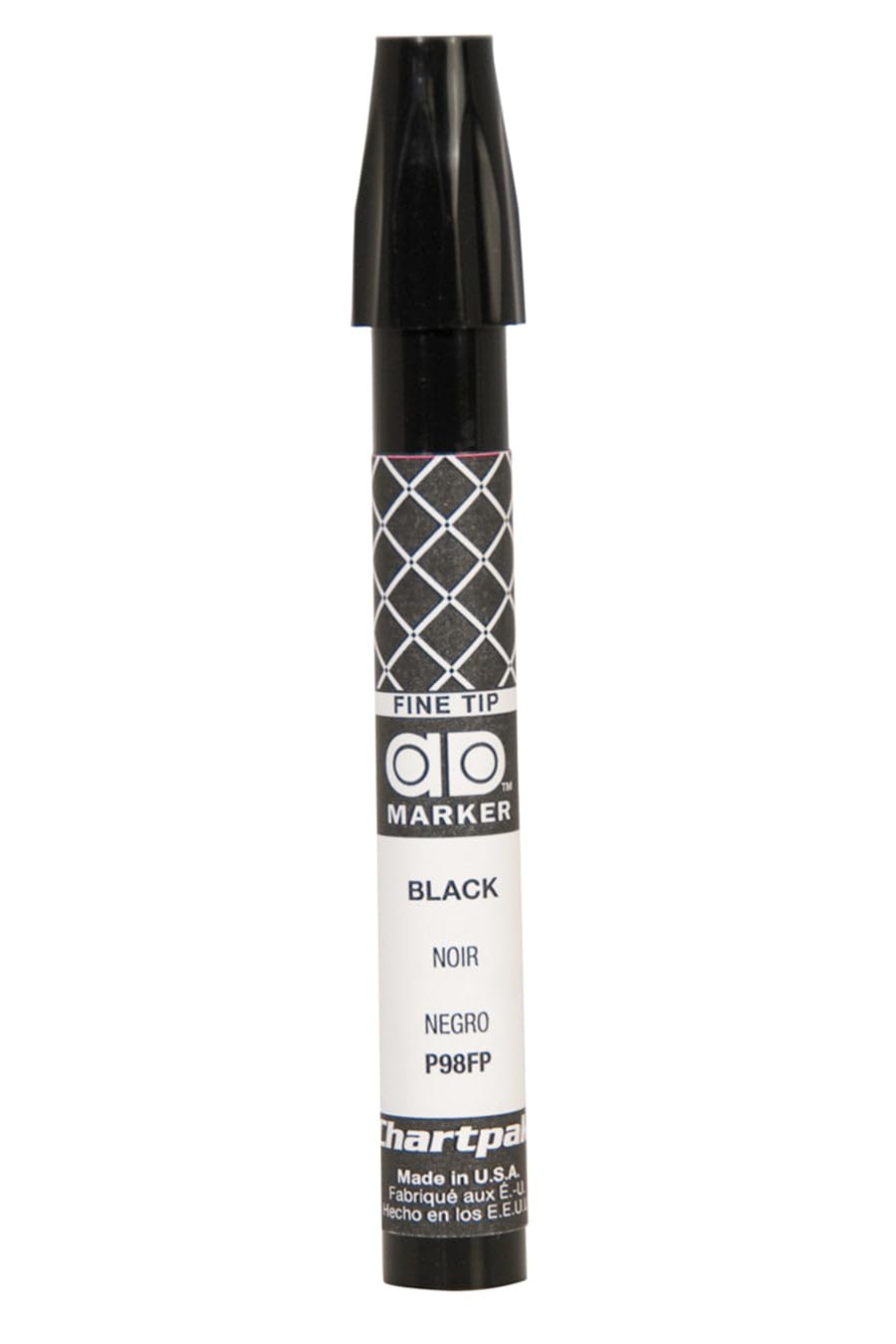 The Original Chartpak AD Marker, Fine Point, Black, 1 Each (P98FP)