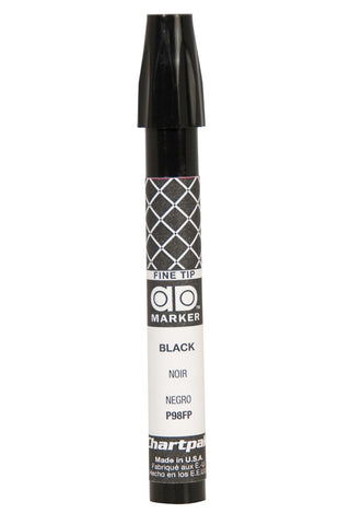 The Original Chartpak AD Marker, Fine Point, Black, 1 Each (P98FP)