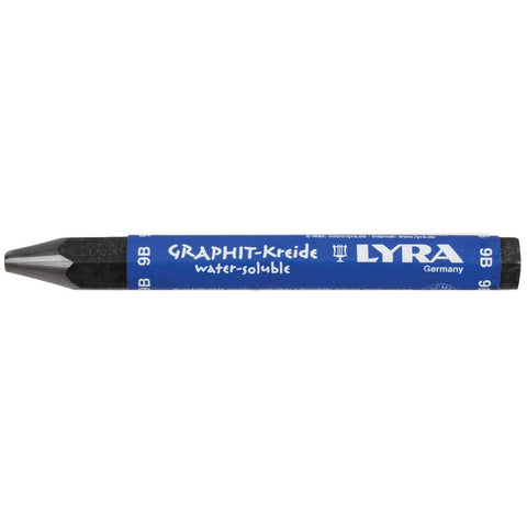 Lyra Graphite Crayon, Water-Soluble, 9B Hardness, Black, 1-Pack (5630109)