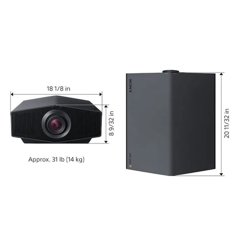 Sony VPL-XW5000ES 4K HDR Laser Home Theater Projector with Native 4K SXRD Panel, Black