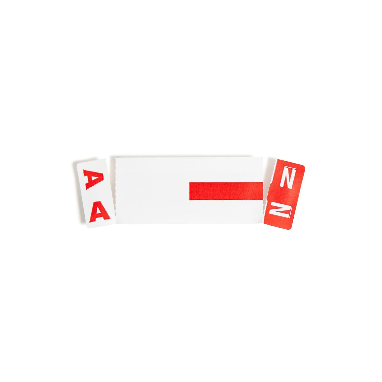 Smead AlphaZ NCC Color-Coded Label, A&N, Label Sheet, Red, 100 per Pack (67152)