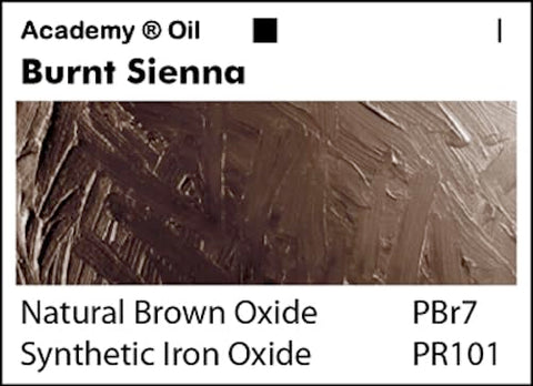 Grumbacher Academy Oil Paint, 37 ml/1.25 oz, Burnt Sienna
