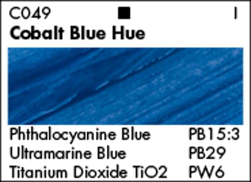 Grumbacher Academy Acrylic Paint, Gloss, 90ml/3 oz Metal Tube, Cobalt Blue Hue
